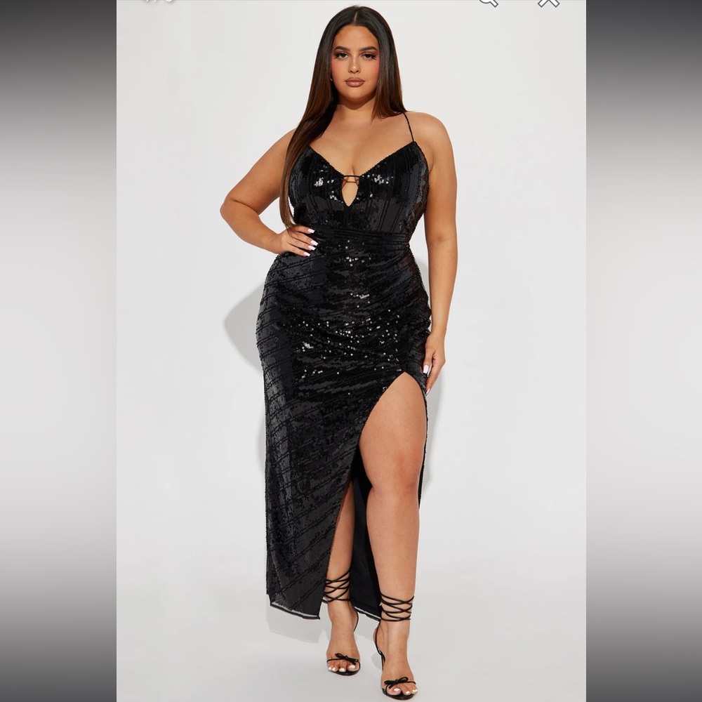 Fashion Nova Akila Sequin Dress Sz 2X